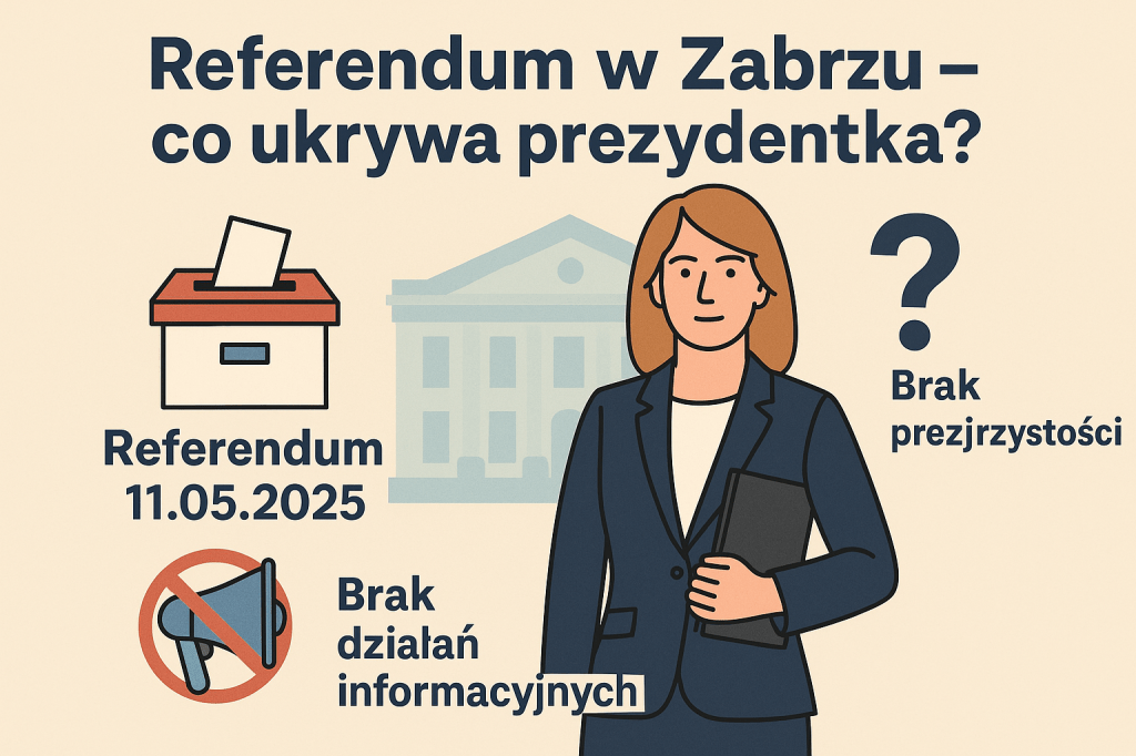 Krajowe Biuro Wyborcze bada, dlaczego informacje o referendum w Zabrzu zniknęły. Czy to celowa gra prezydent&nbsp;Rupniewskiej?